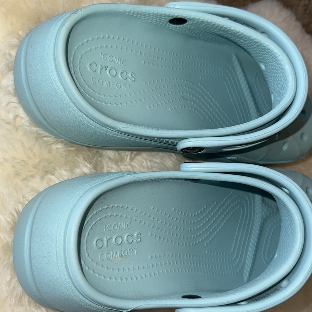 Crocs Clogs Womens 9 Rubber Crush Classic Platform Casual Mules Comfort - Picture 5 of 7